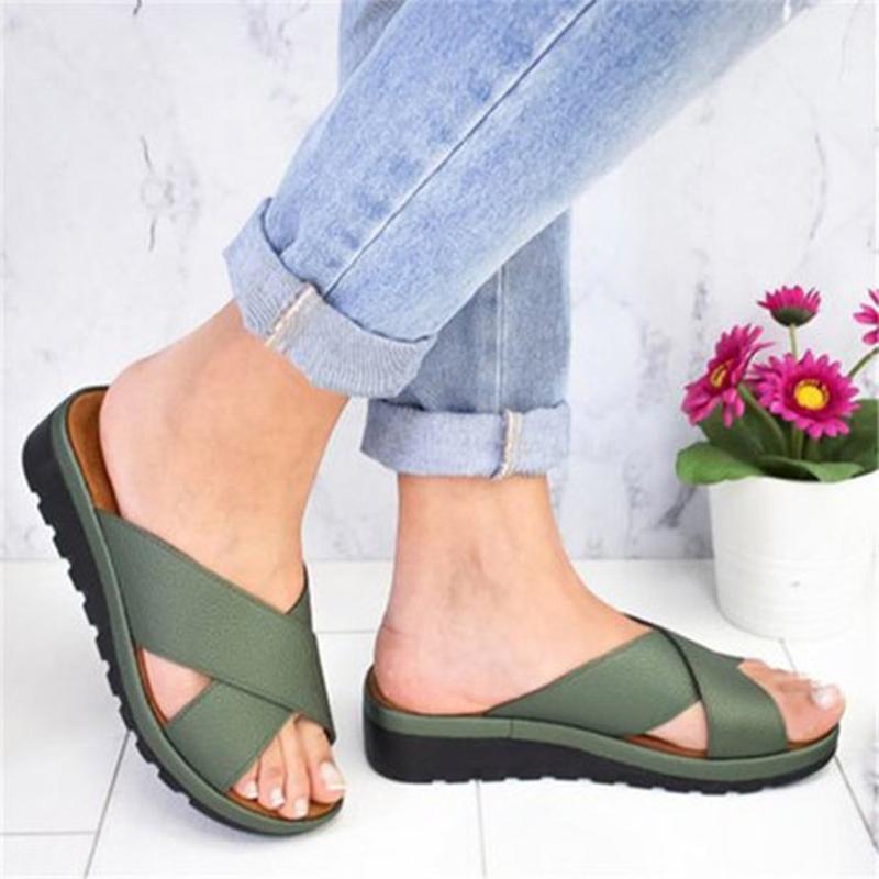 Summer Women Slippers Casual Ladies Sandals Platform Non-slip Female Shoes Soft Wedge Outdoor Women Slippers Shoes Dropshipping