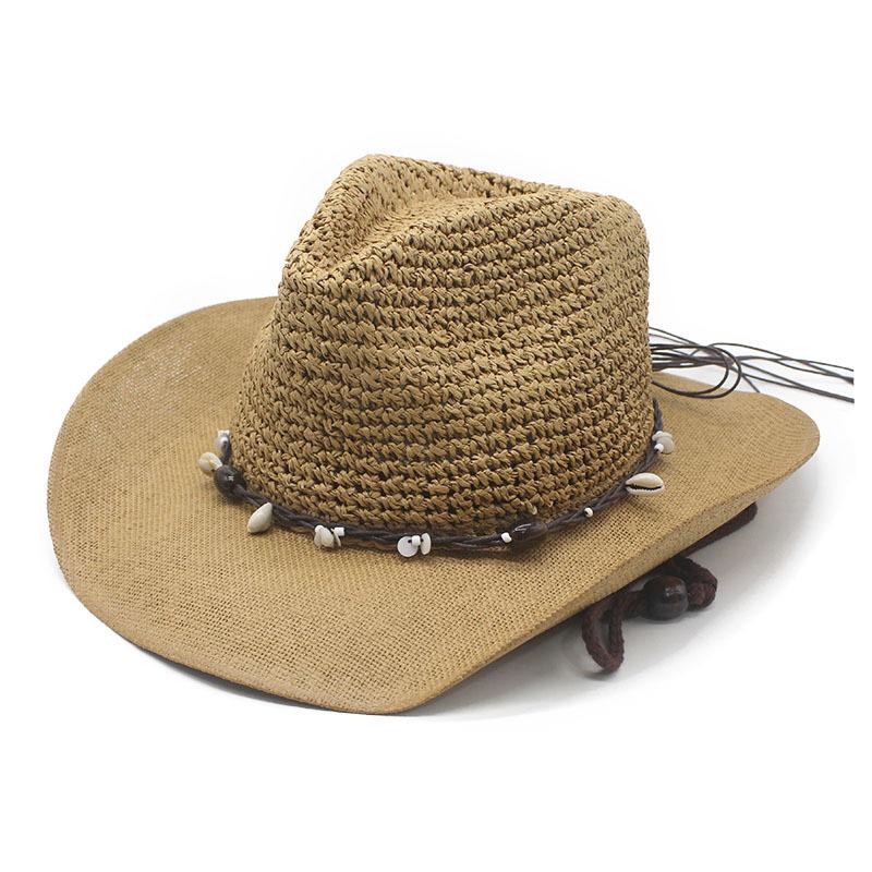 Bohemian Hollow Cowboy Hat Men's Hat Summer Western Cowboy Beach Hat Sun Protection
