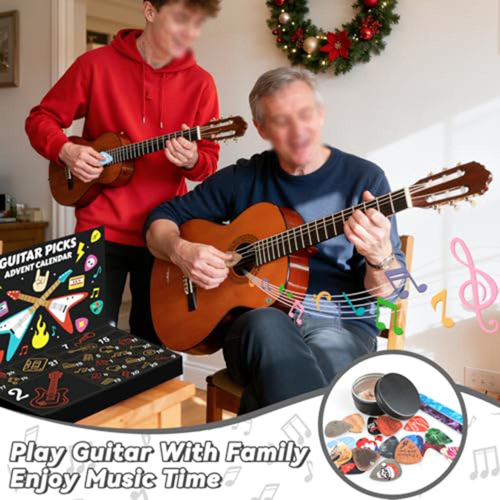 Guitar Pick Advent 24-Day Pick Set 24-day Countdown