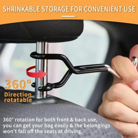 Supporto per Veicolo Bow Buddy Supporto Regolabile per Arco Compound per Poggiatesta Auto Gancio Universale per Asta Poggiatesta per Caccia e Viaggi all'Aperto