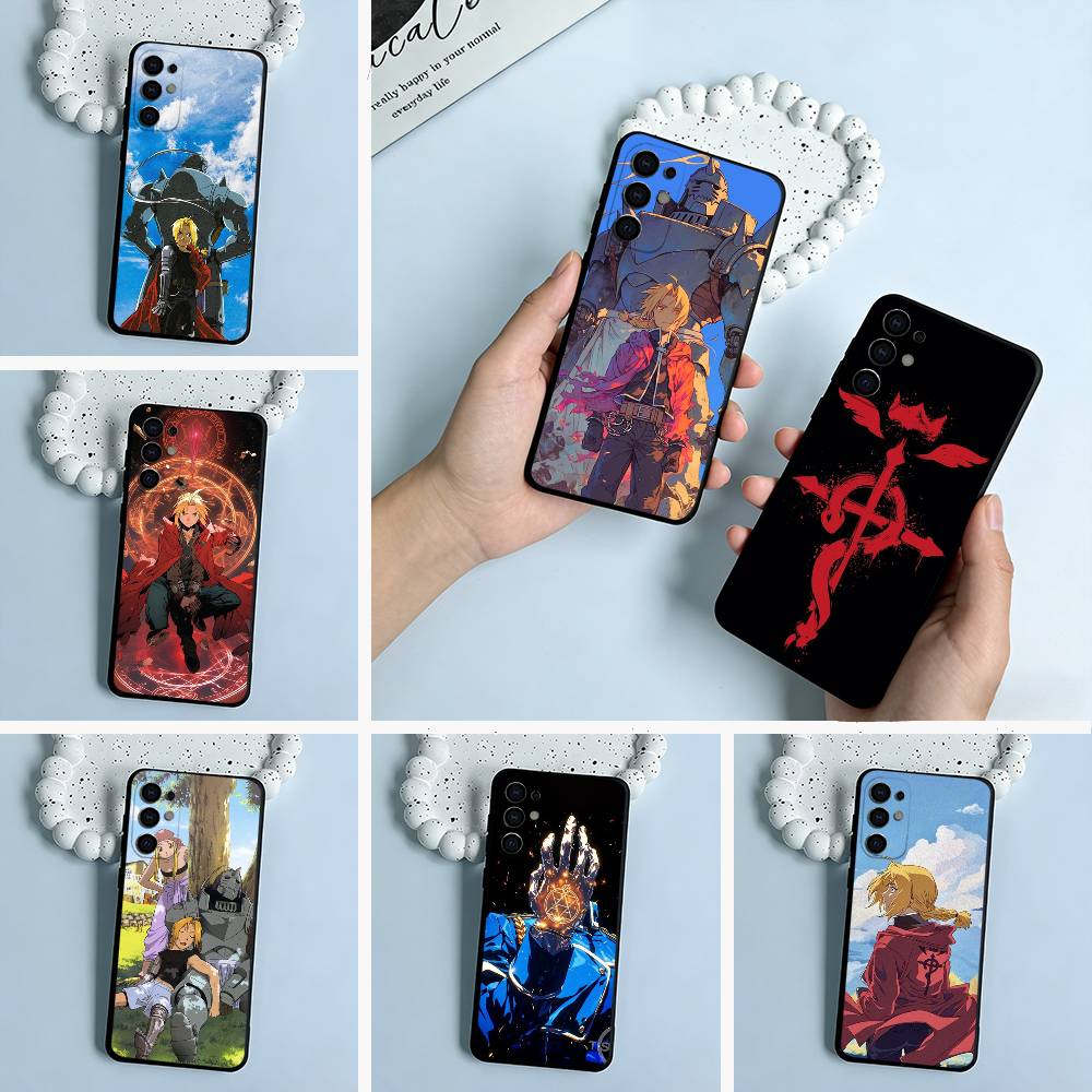 F-A-Fullmetal -Alchemist Phone Case For Samsung S25,S24,S21,S22,S23,S30,Ultra,S20,Plus,Fe,Lite,Black Soft Silicone