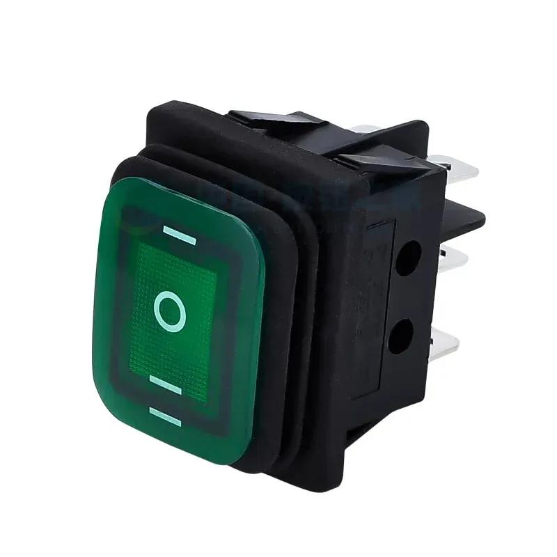 1/5/20PCS 3 Position 6 Pins KCD4 Waterproof Switch ON-OFF-ON Rocker Switch 12V Power Switch self-Locking 16A 250VAC 20A125VAC