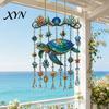 Langlebiger Acryl-Sonnenfänger Meeresbewohner Fensterhänger, Buntglas-Stil Meeresschildkröte Wal Delfin Sonnenfänger Strand-Thema Heimdekoration mit Kristall