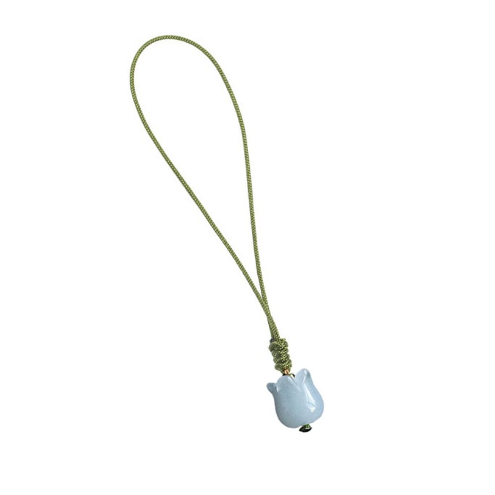 Flower Lucky Cellphone Pendant Chain Short Style Chinese Style Phone Pendant  Bag Pendant