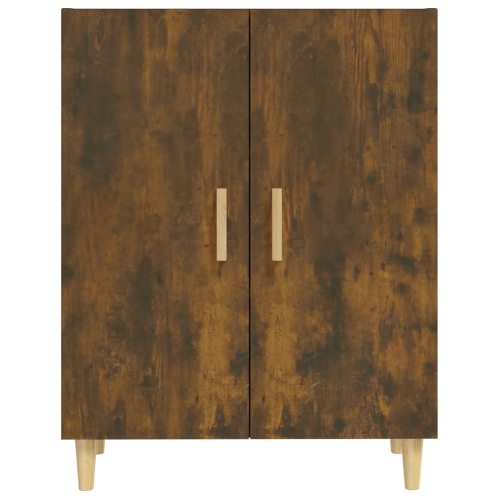 Sideboard Smoked Oak 70x34x90 cm Wood Based Material