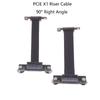 Pcie 3.0/4.0 X1 Riser-Kabel 90-Grad-Rechtwinkel Pcie-Verlängerungskabel-Adapter Pcie Express Riser-Karte Ribbon-Extender