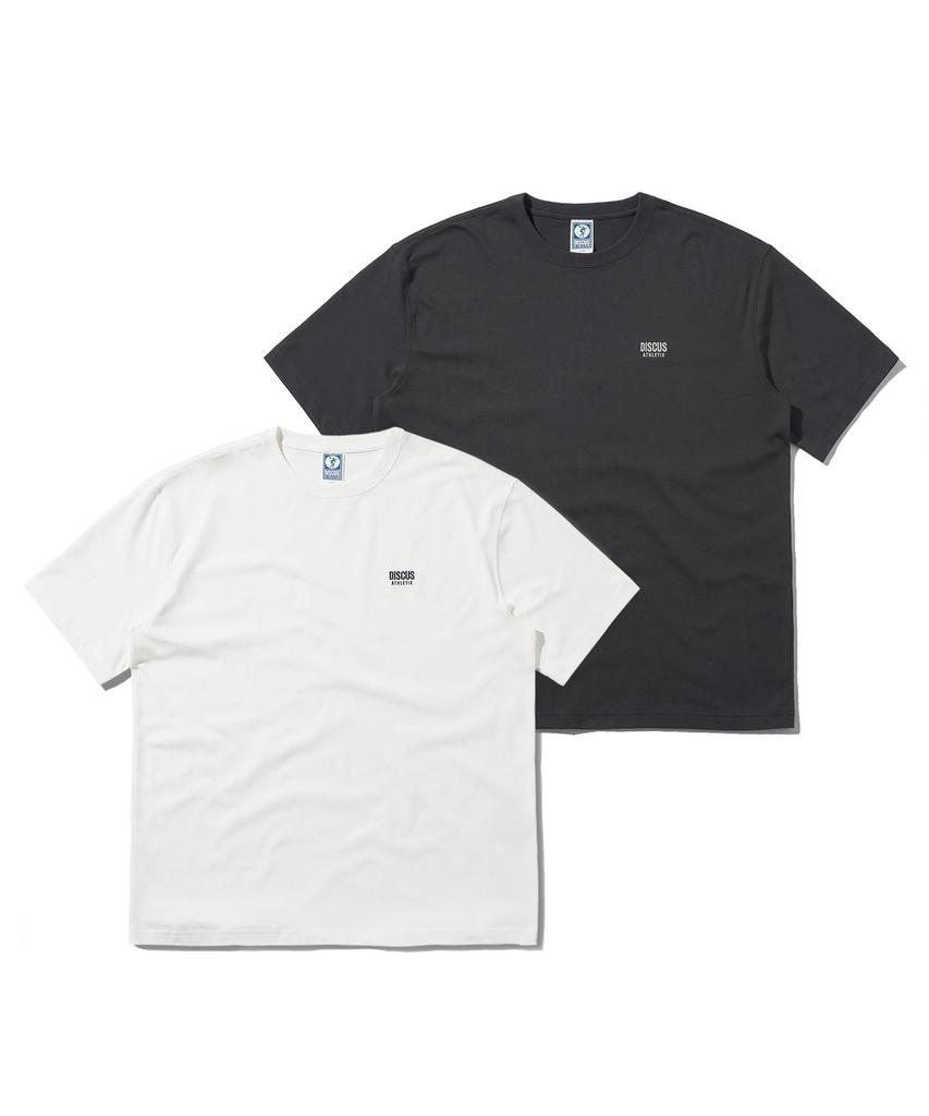 DISCUS ATHLETIC Ice Cotton T-Shirt 2-Pack White & Black