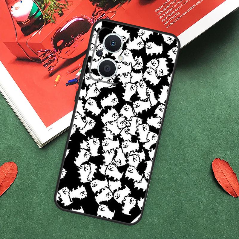 Undertale nerviger Hund Hülle für OPPO Reno 14 13 12 11 10 Pro 14F 13F 12F 11F 8 7 Lite OPPO Find X9 X8 X6 Pro Abdeckung