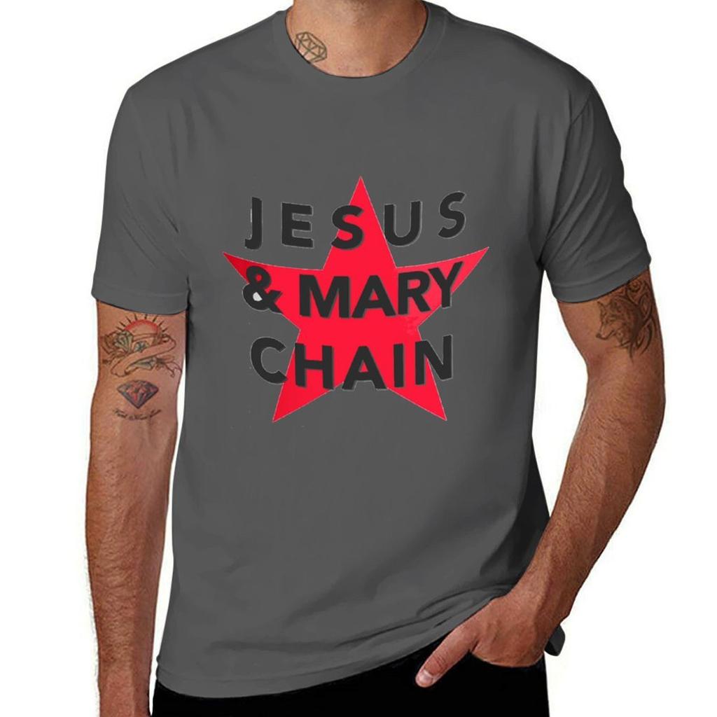 Tričko s logem The Jesus And Mary Chain Stylové grafické tričko s krátkým rukávem