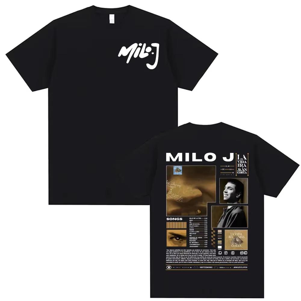 Y2k Short Sleeved Round Neck Tshirt Unisex Clothing New In Top Tees Unisexs TShirt Rapper Milo J Music Album 2026 Tour Merch