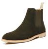 Botas Chelsea clásicas retro de cuero genuino para hombre, botines de moda para hombre, botas cortas informales de estilo británico, zapatos de caña alta