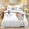 Giraffe Single Duvet Cover, Grassland Wild Animal Yellow Bedding Set for Kids Adults Set Soft with Zipper 2 Piece Giraffe Gifts