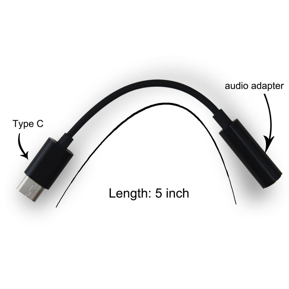 Microphone Earphone Male To Female USB 3.1 Audio Adapter Cable Cord Type-C To 3.5mm AUX Jack