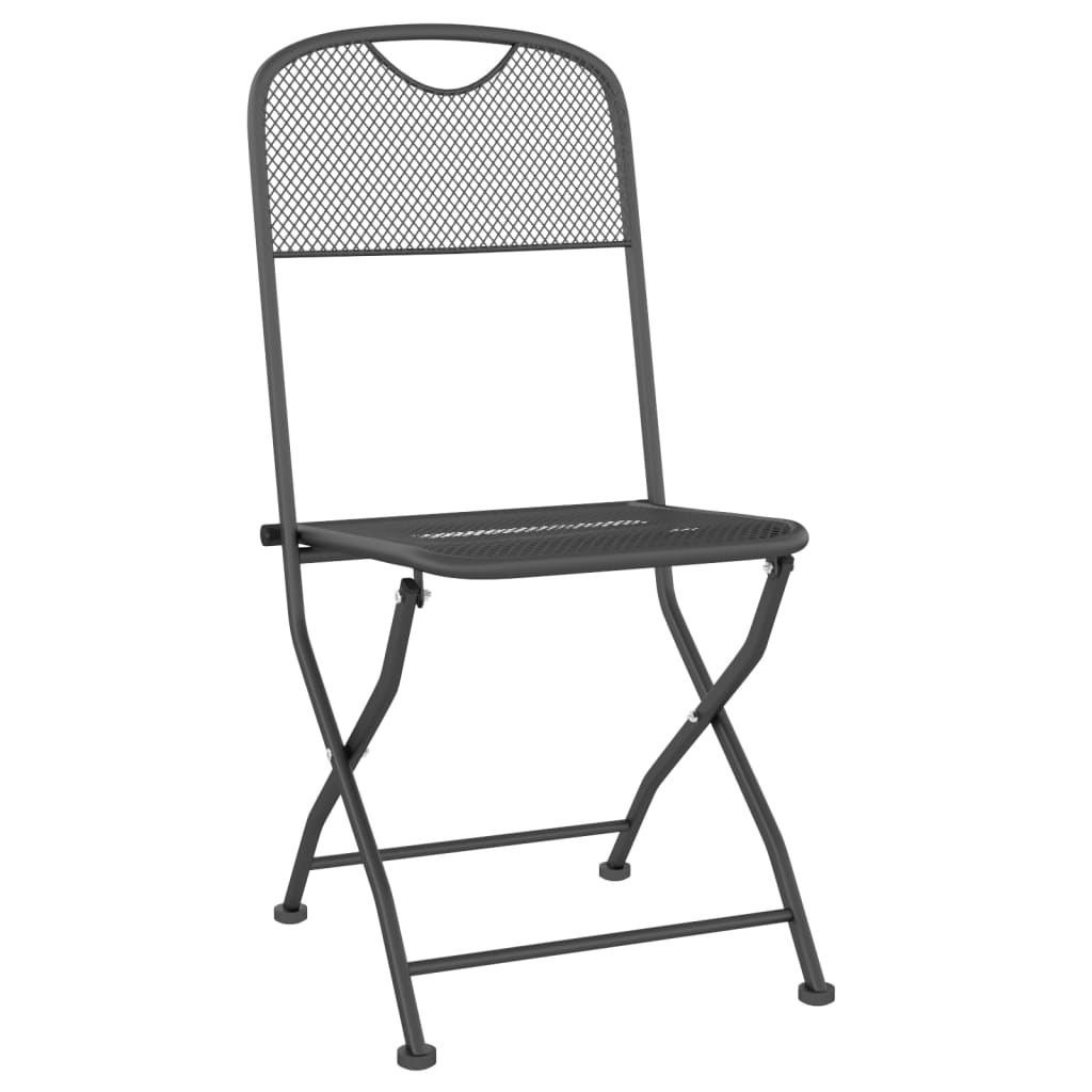 Vidaxl 5-Piece Garden Furniture Set, Metal Mesh, Anthracite