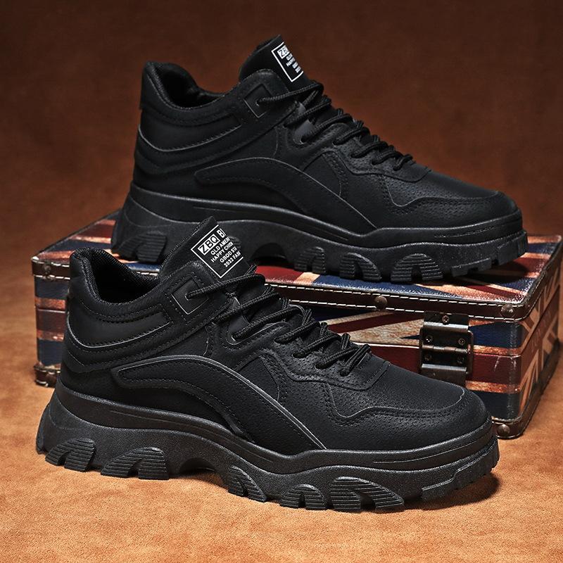 Autumn and winter new casual boots casual low-top thick-soled heightening Martin boots