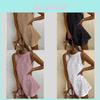 Lolita Dress Casual A Line Sleeveless Linen Summer Dress For Women