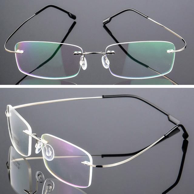 Κράμα τιτανίου Super Elastic Rimless Γυαλιά Ανδρικά Γυναικεία Unisex Γυαλιά χωρίς πλαίσιο Μόδα Επαγγελματικά γυαλιά Προστασίας ματιών