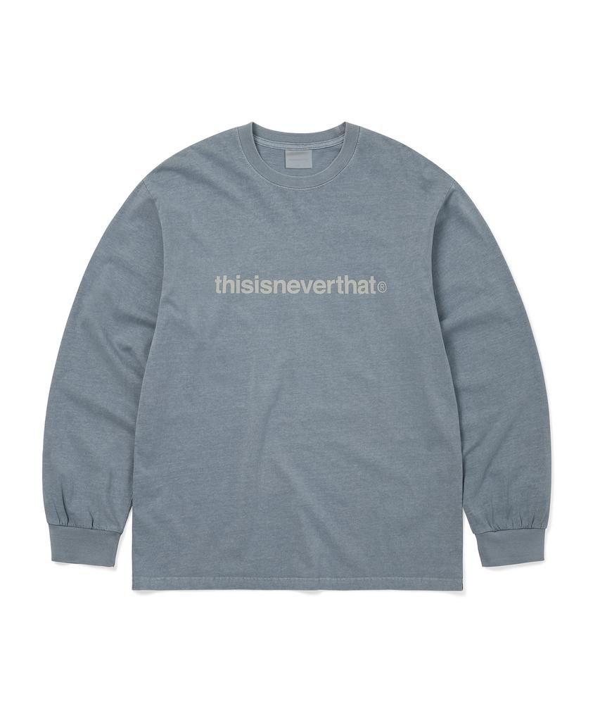 THISISNEVERTHAT T-Logo L/S Tee Ash Blue