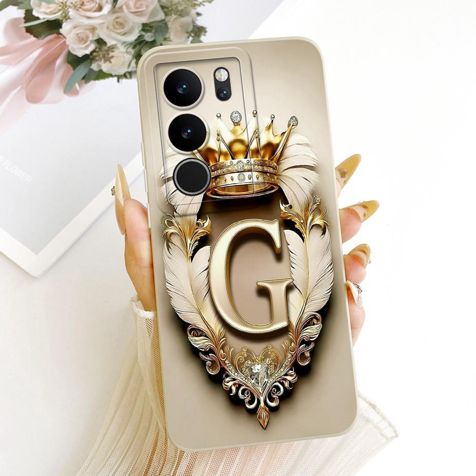 For Vivo V29 Pro Case V2251 Cool Crown Letters Cover Soft TPU Phone Case For Vivo V29 Lite VivoV29 e V29e V2317 Back Cover Coque
