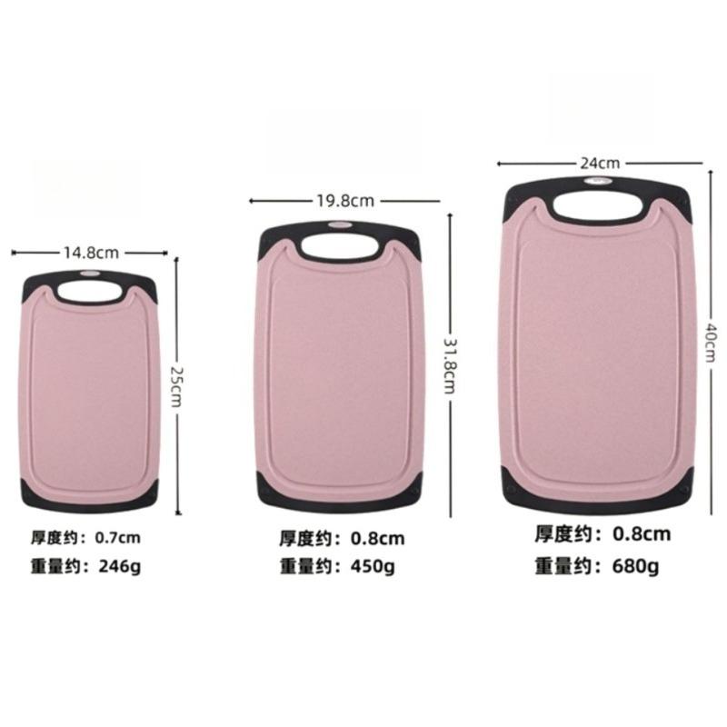 Wheat Straw Cutting Board Plastic Chopping Board for Home Dormitory Fruit Cutting Vegetable and Meat Cutting