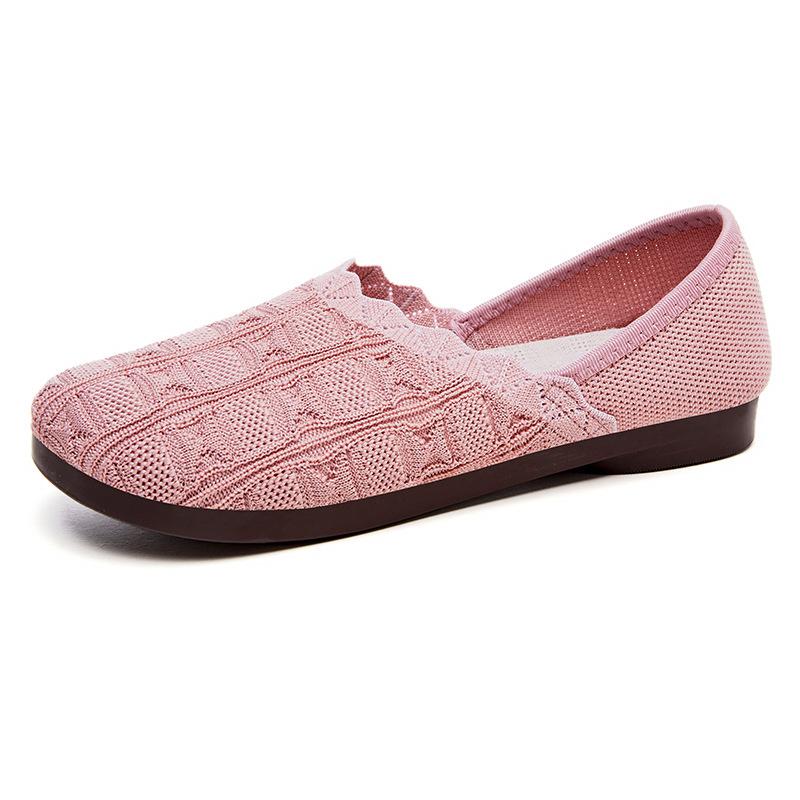 Women's Flats 2025 New Summer Mesh Breathable Lightweight Slip On Casual Shoes Fashion Comfortable Vintage Sandals Zapatillas
