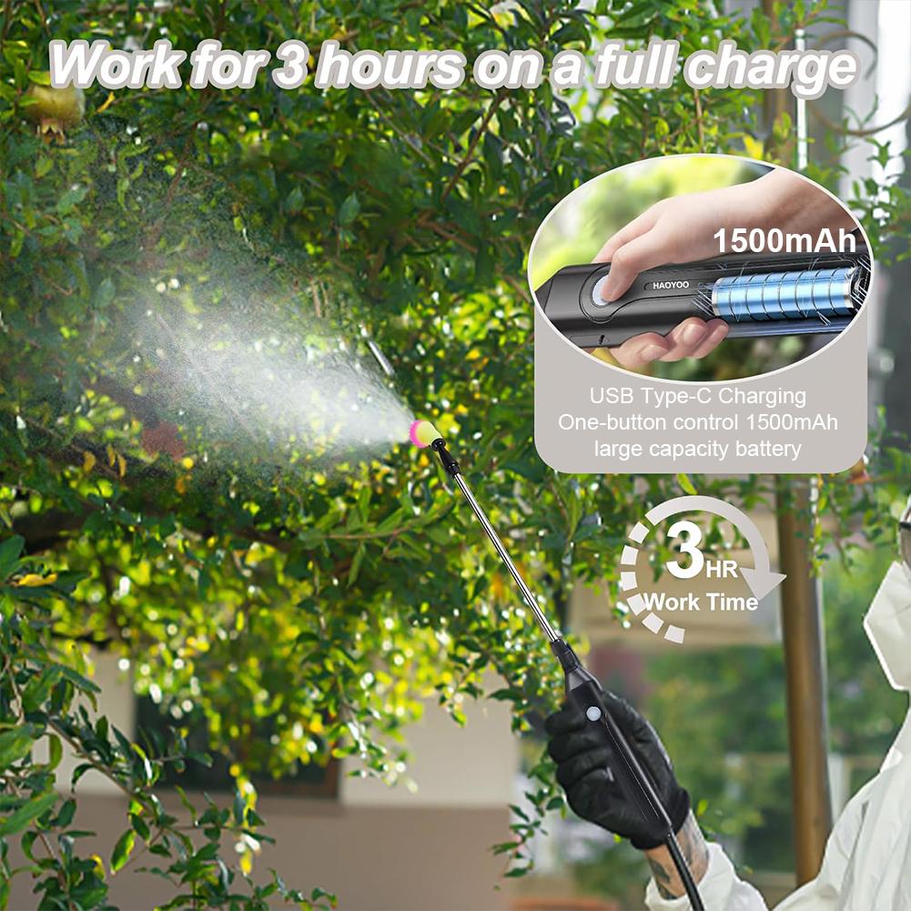 Electric Small Pesticide Spray 5/6/8L Can Automatically Recover High-pressure Pesticide Sprayer for Agricultural Flower Spraying