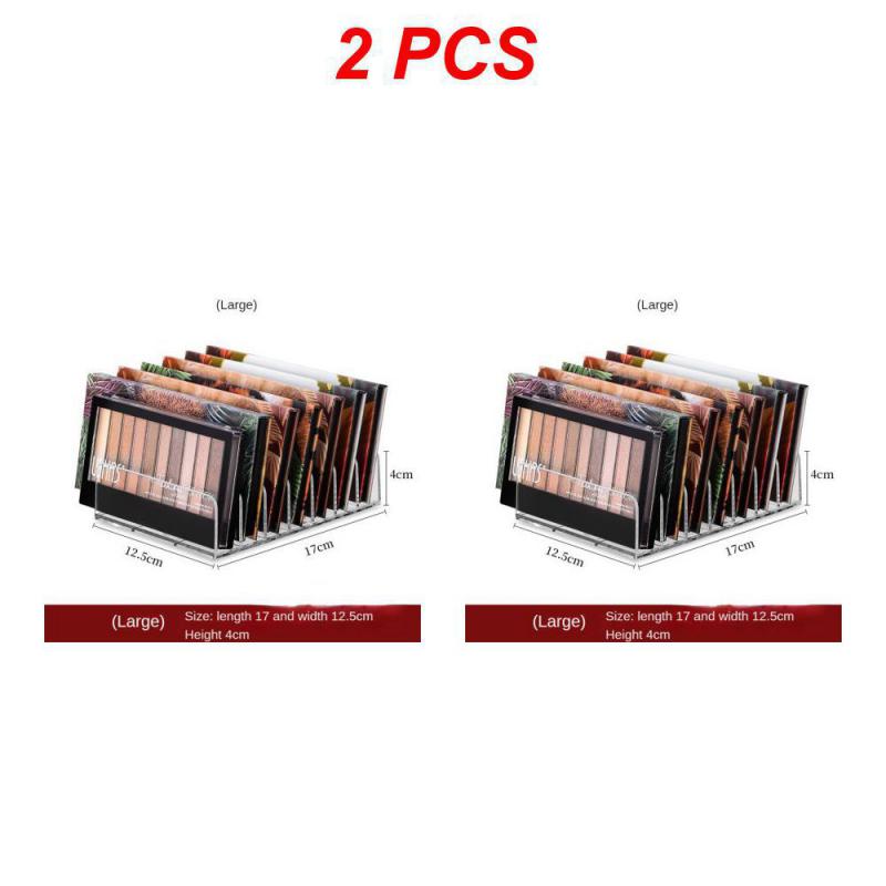 1~5PCS Acrylic Compact Eyeshadow Palette Organizer Display Tray Storage Box Cosmetics Makeup Rack Holder Drawer Organizer 7 Grid