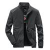 Autumn Four-sided Stretch Jacket Men's Casual Fashion Versatile Solid Color Stand-up Collar Waterproof Quick-drying Breathable Jacket