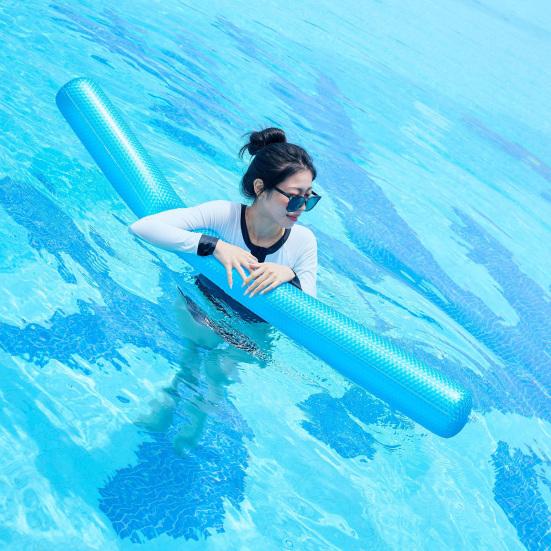63" Inflatable Swim Pool Noodles Large Foam Noodles for Extra Buoyancy Floating Training