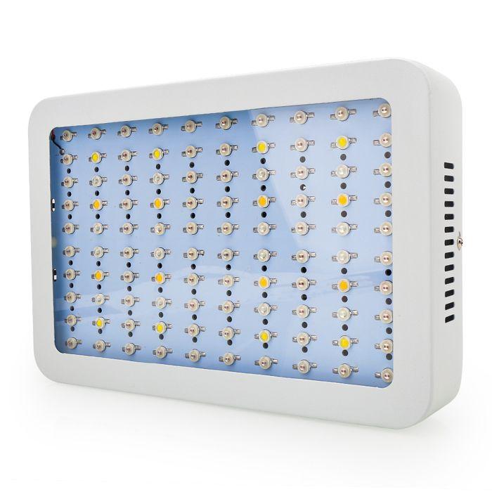 LED pestovacia lampa - OEM - 1000W - Plné spektrum - 100ks LED - Hliník a PMMA