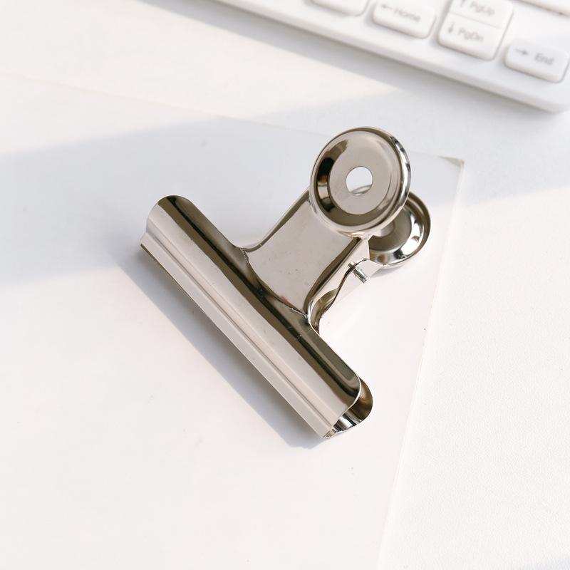 5pcs Stainless Steel Clip Food Bag Sealing Clip Reusable Heavy Duty Stainless Steel Clips Multipurpose Air Tight Seal Clip Office School Home Kitchen