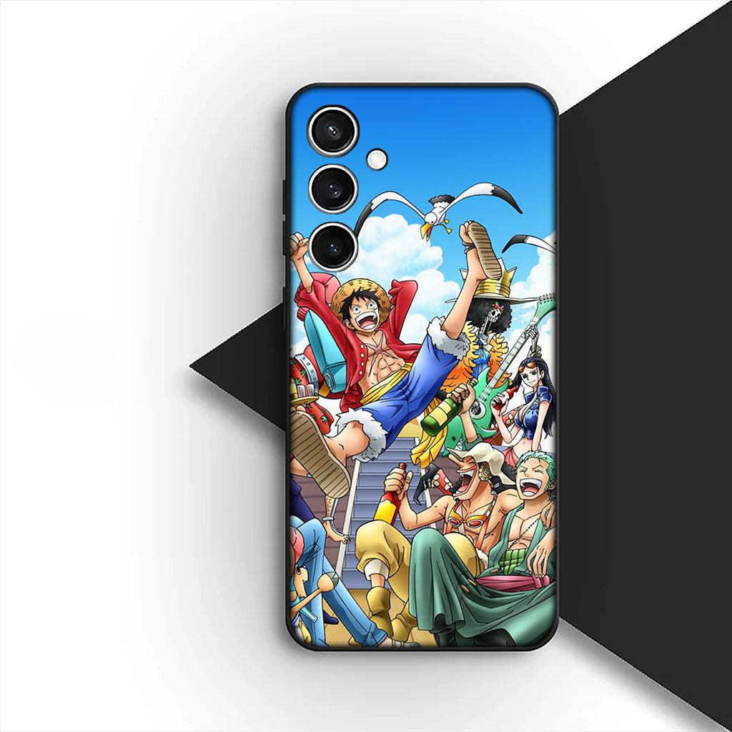 Shanks Red Hair One Luffy Pieces Silicone Phone Cover for Xiaomi Redmi Note 14 13 Pro Plus ProPlus 14C 13c Pro+ 5G Soft Case
