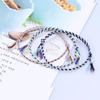 Boho Four Strand Color Handmade Waterproof Woven Thread Wrap Bracelet Simple Rope Knot Bracelet Friendship Bracelets