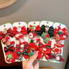 New Children's Christmas Santa Claus,tree, Elk Hairpin, Festive Side Baby Girls Headwear Kids Hair Accessories