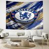 Chelsea Football Club Print Tapestry, Backdrop, Easy Setup, Ideal for Bedroom, Office & Living Room, with Aesthetic Wall Hanging Decor.