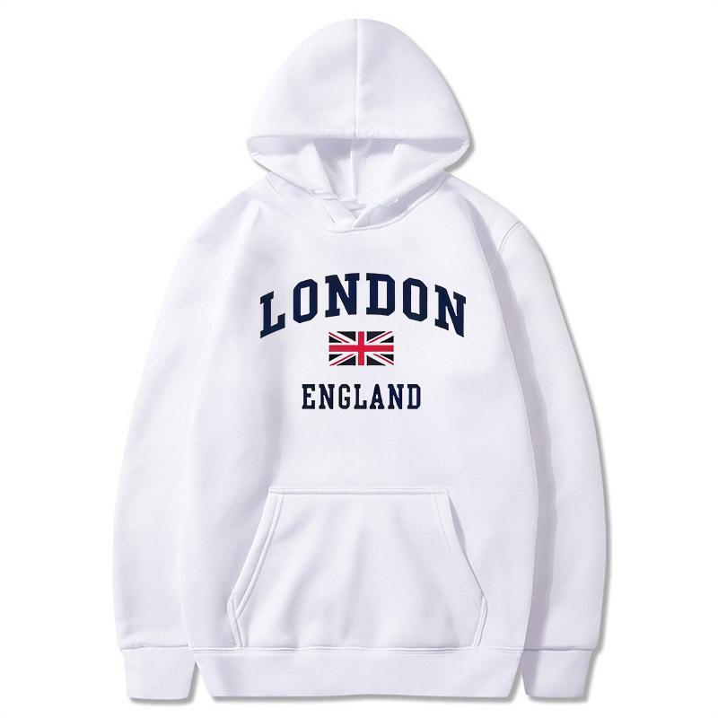 London England Hoodie Men's Hooded Sweatshirts Winter Autumn Fleece Outdoor Sports Casual Pullover Men Womens Hoodies Clothing
