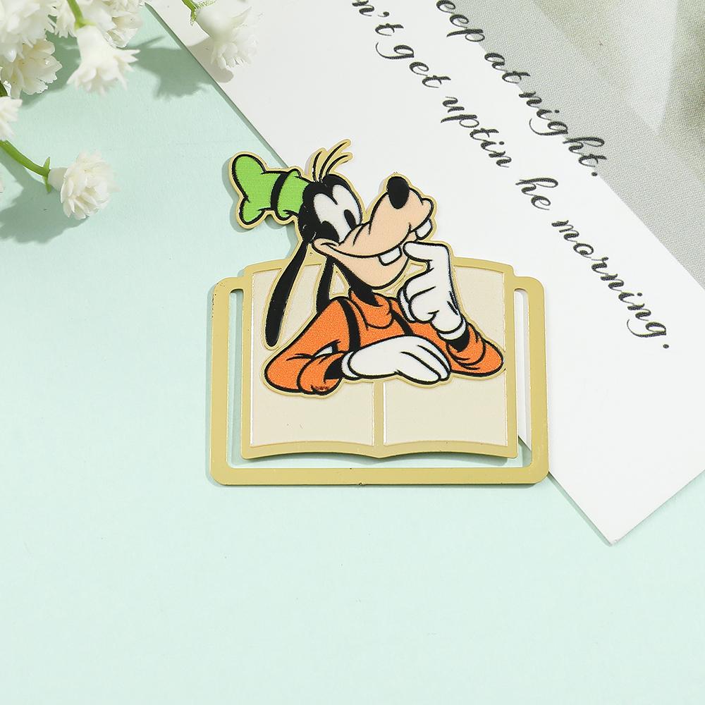 Cute Cartoon Mickey and Friends Bookmarks Anime Book Clips Metal Book Mark Anime Fans Collection Gift for Book Lovers Stationery