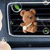 Cartoon Bear Car Air Conditioning Outlet Air Freshening Clip, Creative Car Decoration Ornaments, Cute Car Accessories