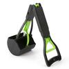 Pooper Scooper Long Handle No Touch Waste Pickup Tool for Large Medium Small Dogs Non-Breakable Folding Dog Poop Scooper for Lawn Grass Dirt Gravel