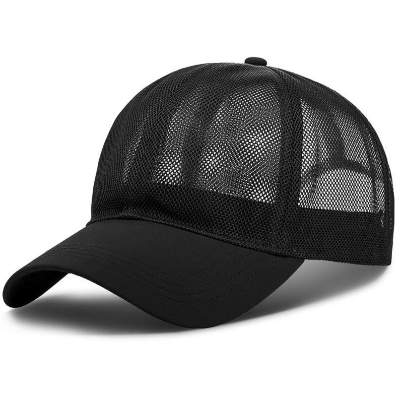 Cappellino Sportivo da Esterno Estivo in Rete Traspirante Casual Cappello da Sole Unisex Tinta Unita Cappellino da Baseball