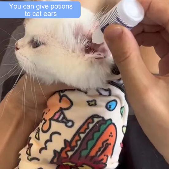 Self-Adherent Cat Grooming Wrap Cat Nail Clipping Cleaning Restraint Bag Anti-Bite Anti-Scratch Calming Wrap for Medicine