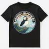 Nothings Impuffinble Fun Puffin Art Design Unisex T-shirt Tops Tees Unisex