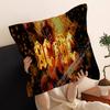 A-AC-DC Band Cushion Cover Car Throw Pillow Case For Sofa Car Christmas Gift 40x40cm 45x45cm