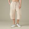 Men's Pants Long Cotton Linen Loose Straight Casual Trousers Plus Size