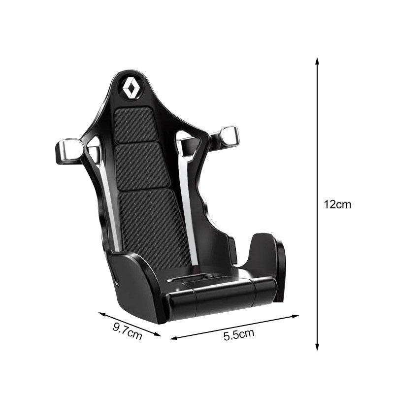 Rennsitzform Auto Handyhalter GPS Lüftungsschlitzhalter Ständer Halterung für Renault Dacia Megane 2 3 4 Twingo Clio Talisman Captur Trafic Kwid