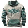 Winter Men's Hoodie Sweatshirt Harajuku Ethnic Wind Graphics Retro Clothes Pullover Shirt Casual Street Loose Casual Hoodie