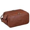 Large Capacity Travel Toiletry Bag PU Three-opening Cosmetic Organizer Multi Compartment Waterproof Toiletry Pouch Business Trip