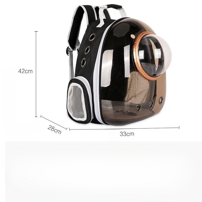 Sac pour chat sac portable capsule spatiale sac à dos pour animaux de compagnie cage à chat double épaule sac d'école transparent pour chat fournitures pour chien chat