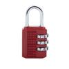 Travel 3 Dial Digit Luggage Padlock Dormitory Cabinet  Lock Password Lock Backpack Zipper Lock