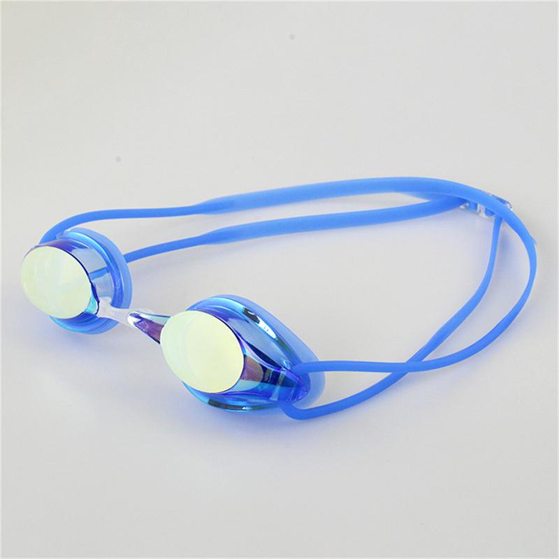 Professional Competition Swimming Goggles Plating Anti-Fog Waterproof UV Protection Silica Gel Goggles